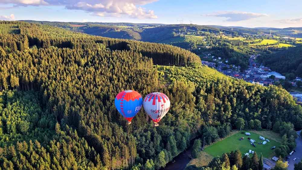 Vol montgolfière Commune de Trois-Ponts