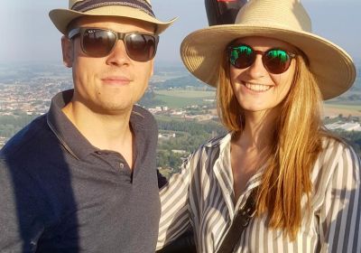 Couple Vol montgolfiere au Domaine d'Huizingen