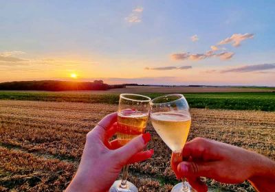 Vol en montgolfiere au champagne