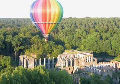 Vol en montgolfiere à l'abbaye de Villers